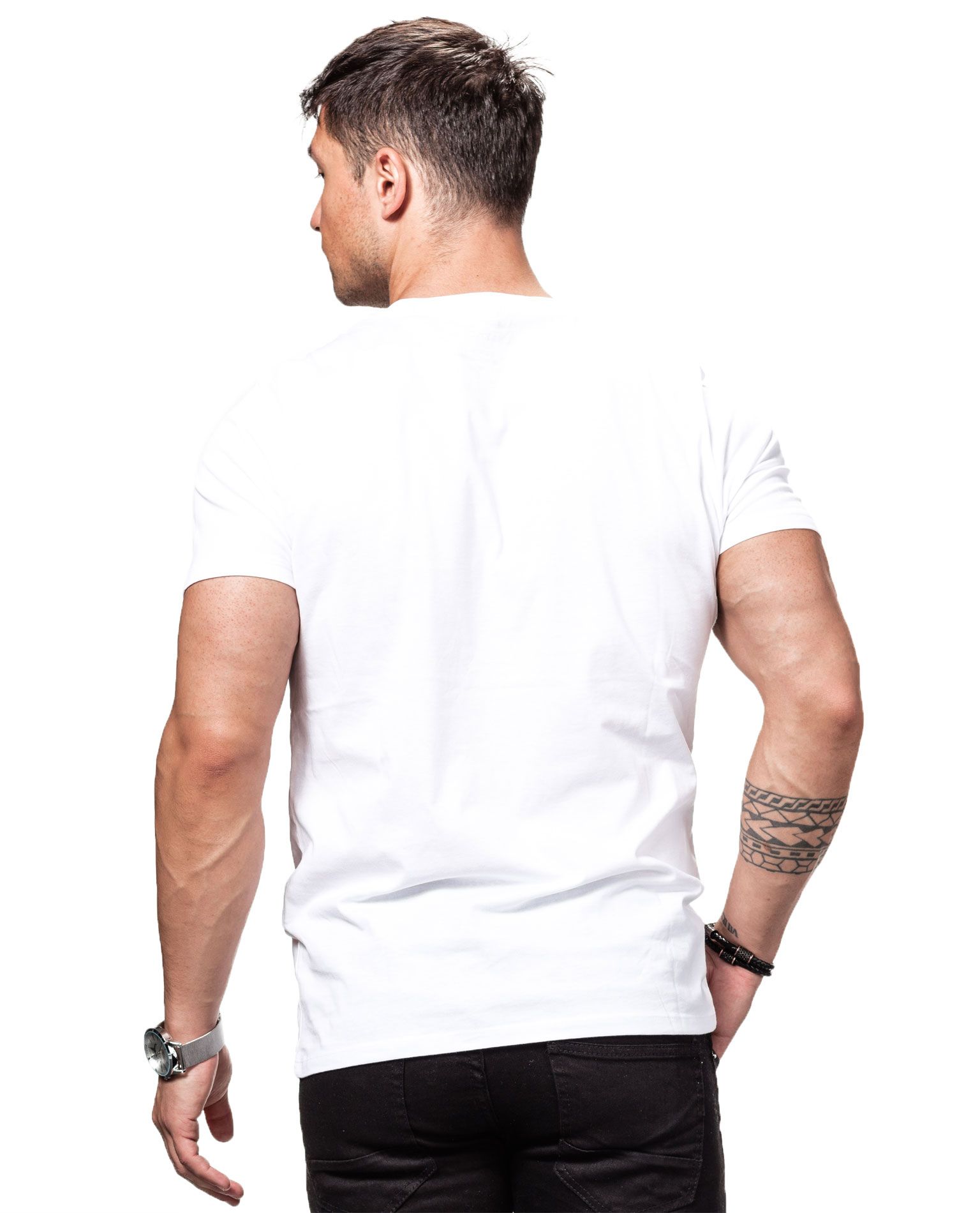 Logo Tee White Jack & Jones - 7126 - Print-T-Shirts - Jerone.com