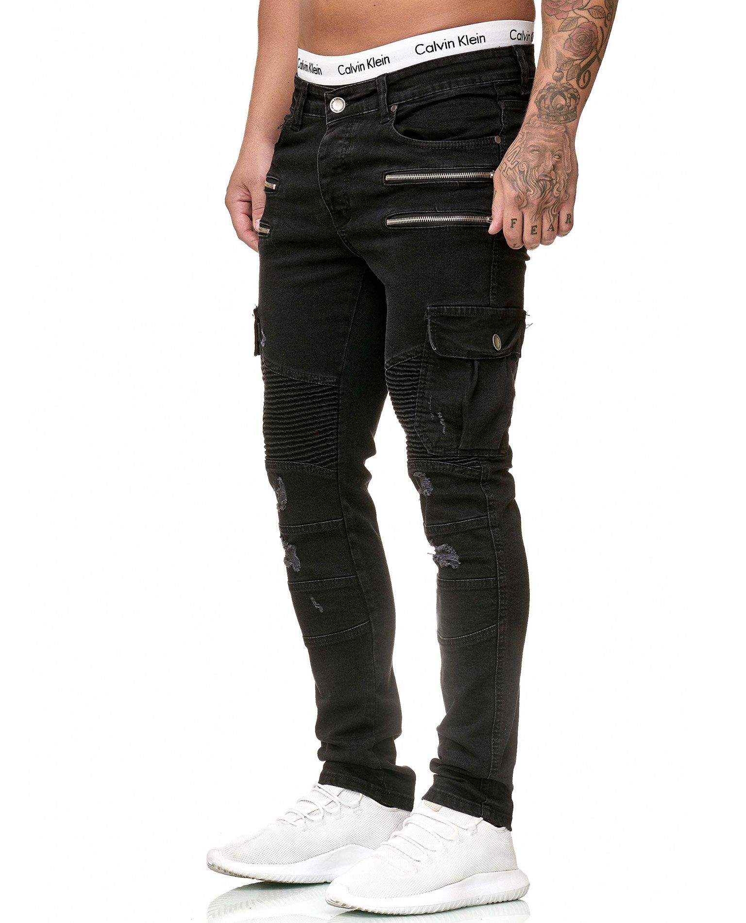 Zipper Black Jeans L32 Jerone - 5161 - BLACK FRIDAY 2022 - Jerone.com