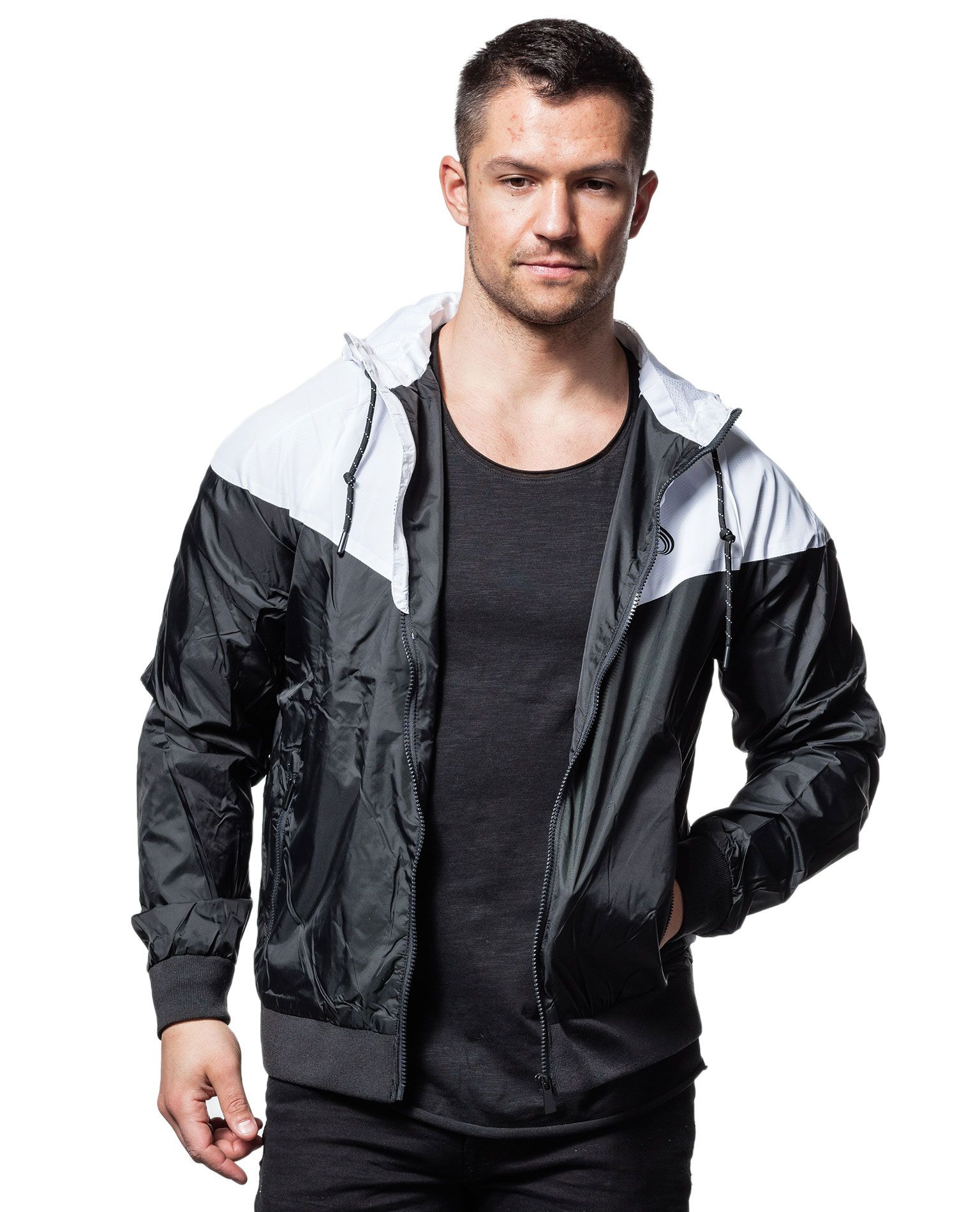 Action Jacket BlackWhite Ryderwear - 4684 - Lightweight Jackets - Jerone