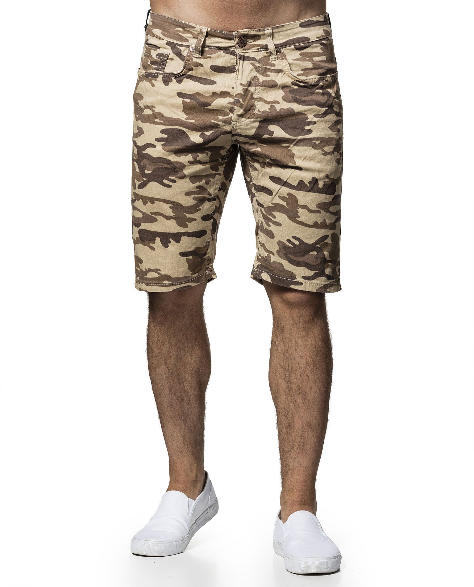 Beige Army Shorts Jerone - 4037 - Shorts - Jerone.com