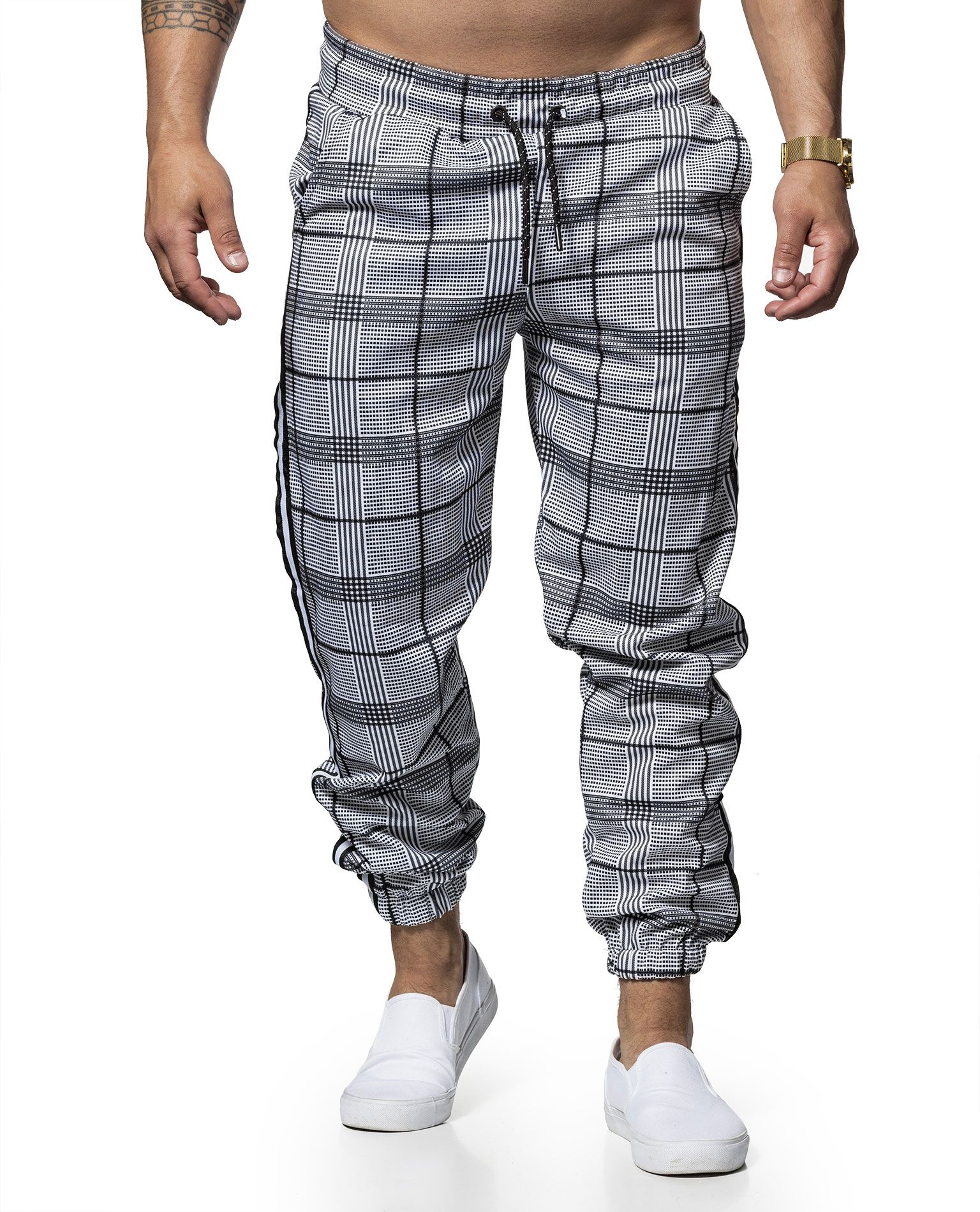 Square Pants Side Stripe Jerone - 1227 - Trousers - Jerone.com