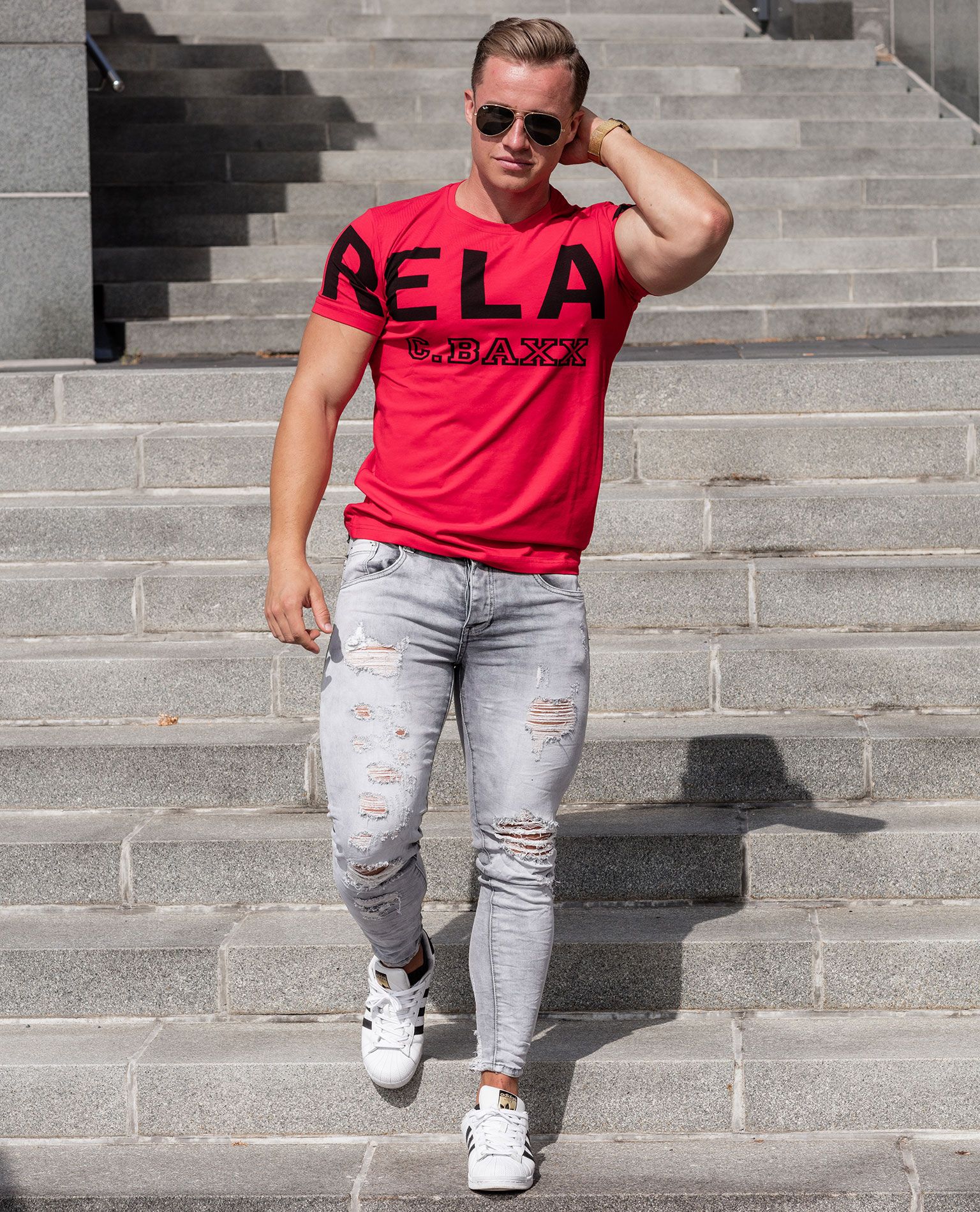 Red Relax T-Shirt Cipo & Baxx - 493 - Print-T-Shirts - Jerone