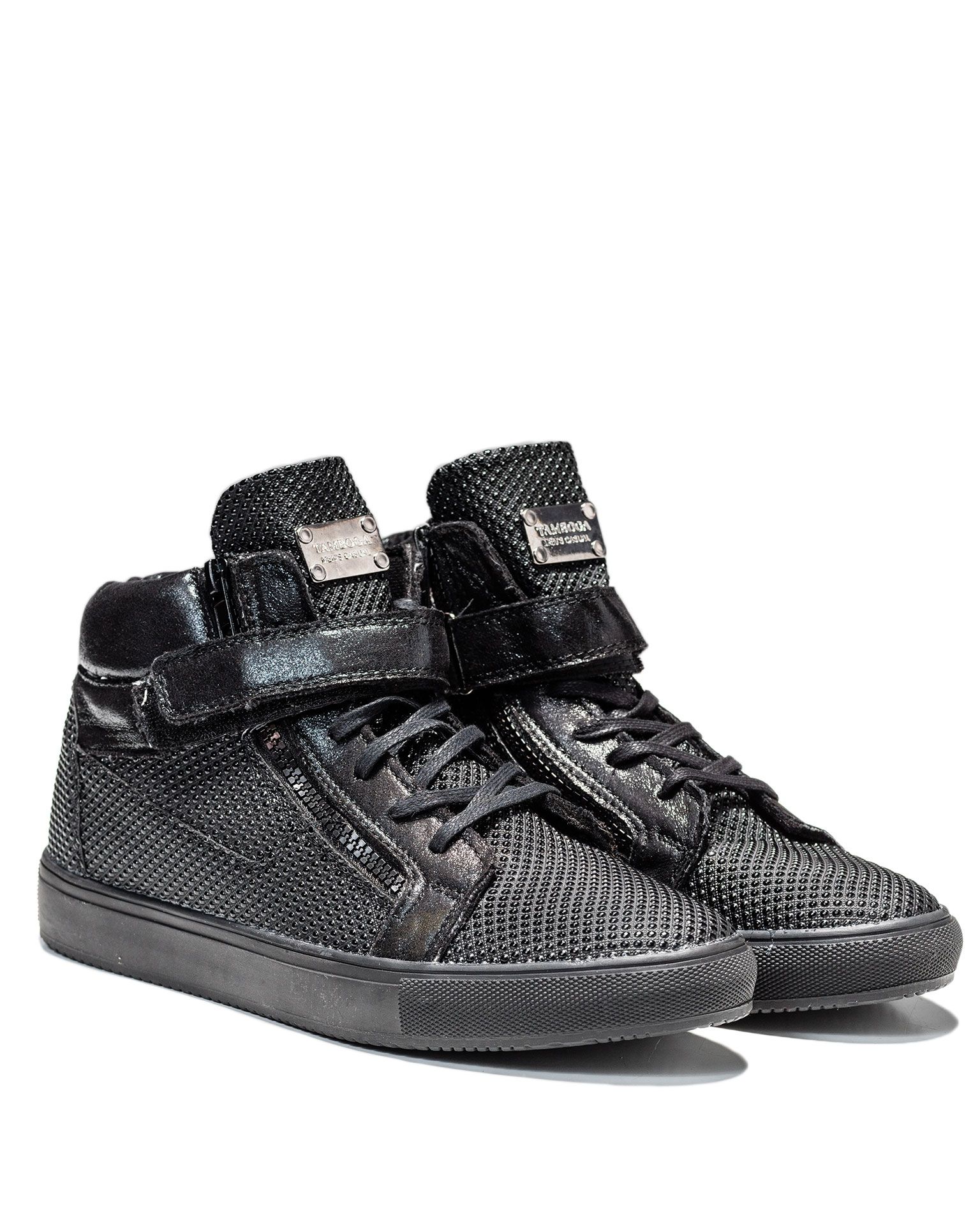 Black Spike Sneakers Jerone - 5531 - Shoes - Jerone.com