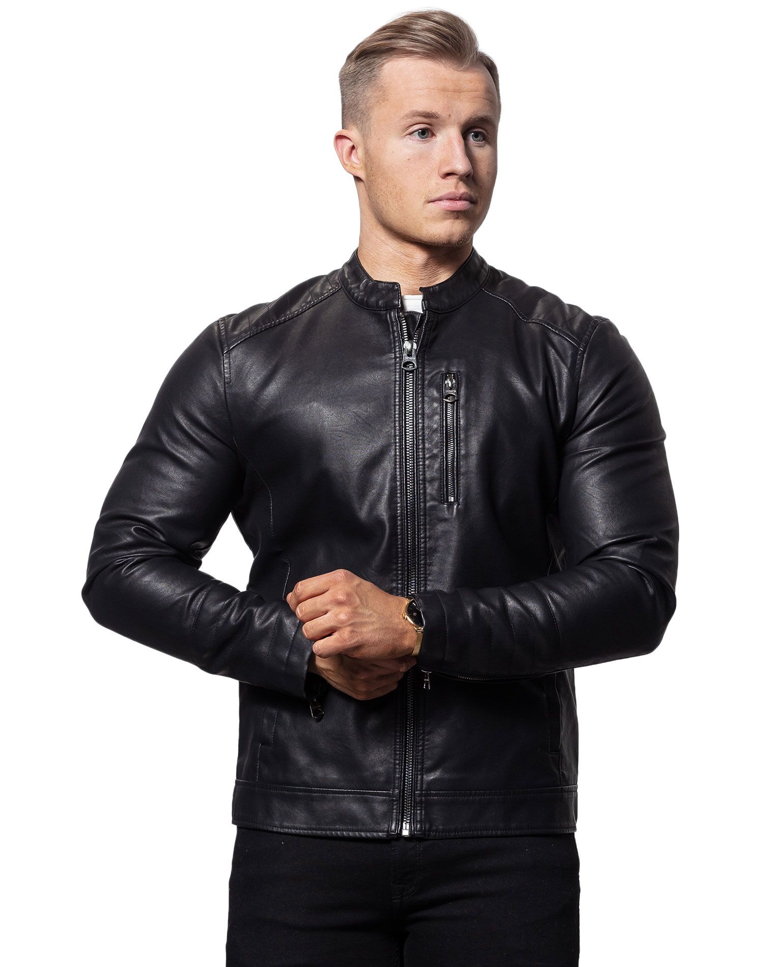 Kyle Faux Leather Jacket Only & Sons - 8728 - Leather Jackets - Jerone