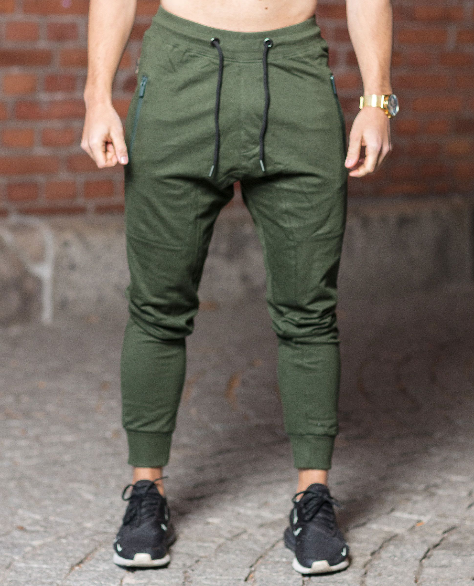 College Pants Green Adam Walker - 2153 - Trousers - Jerone.com