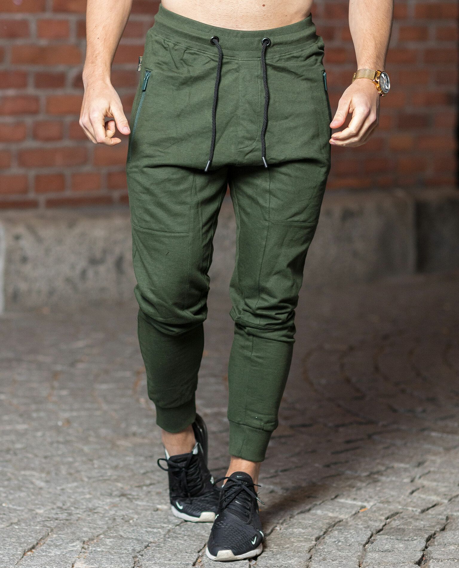 College Pants Green Adam Walker - 2153 - Trousers - Jerone.com