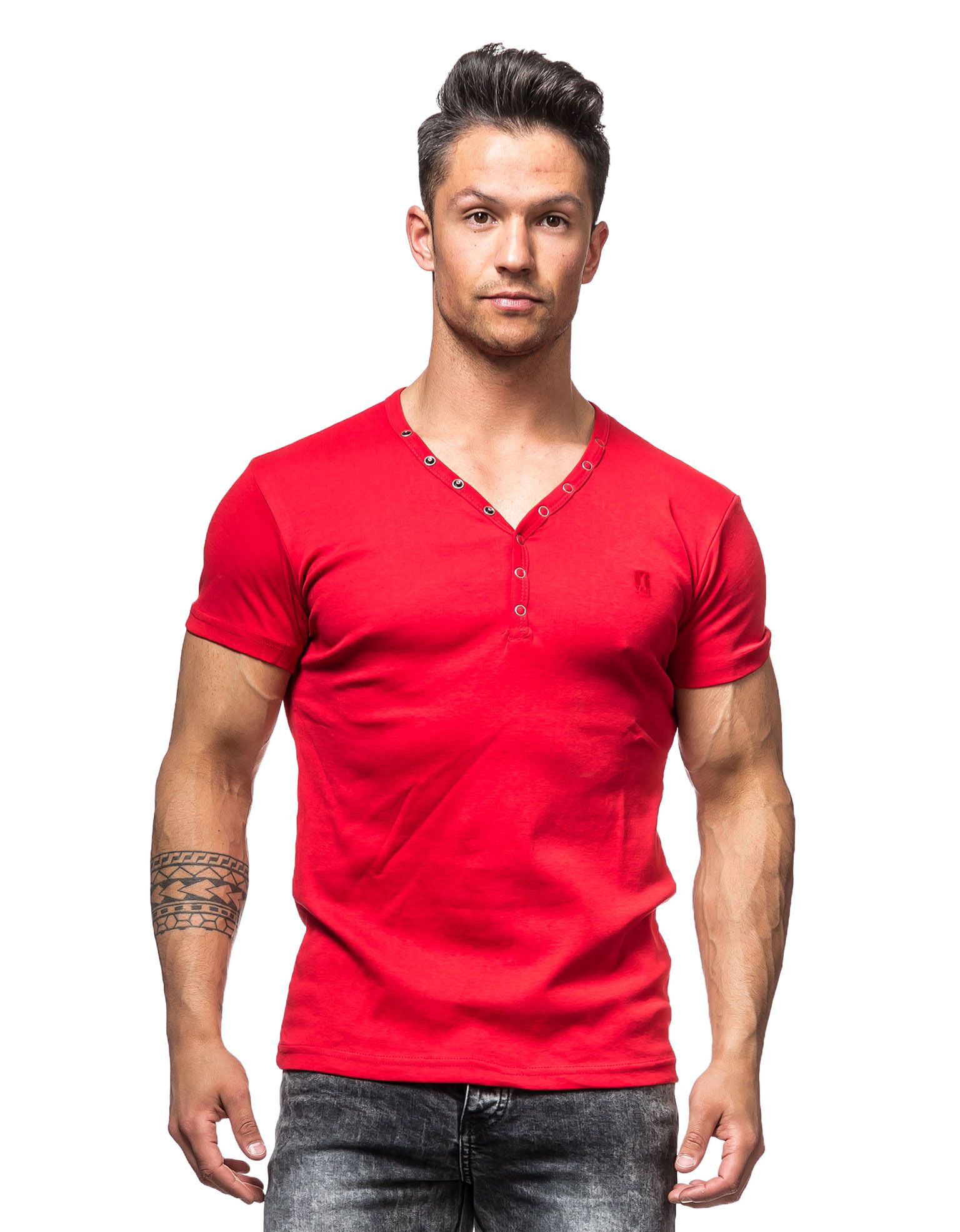 Red T-shirt Young & Rich - 1873 - Basic-T-Shirts - Jerone.com