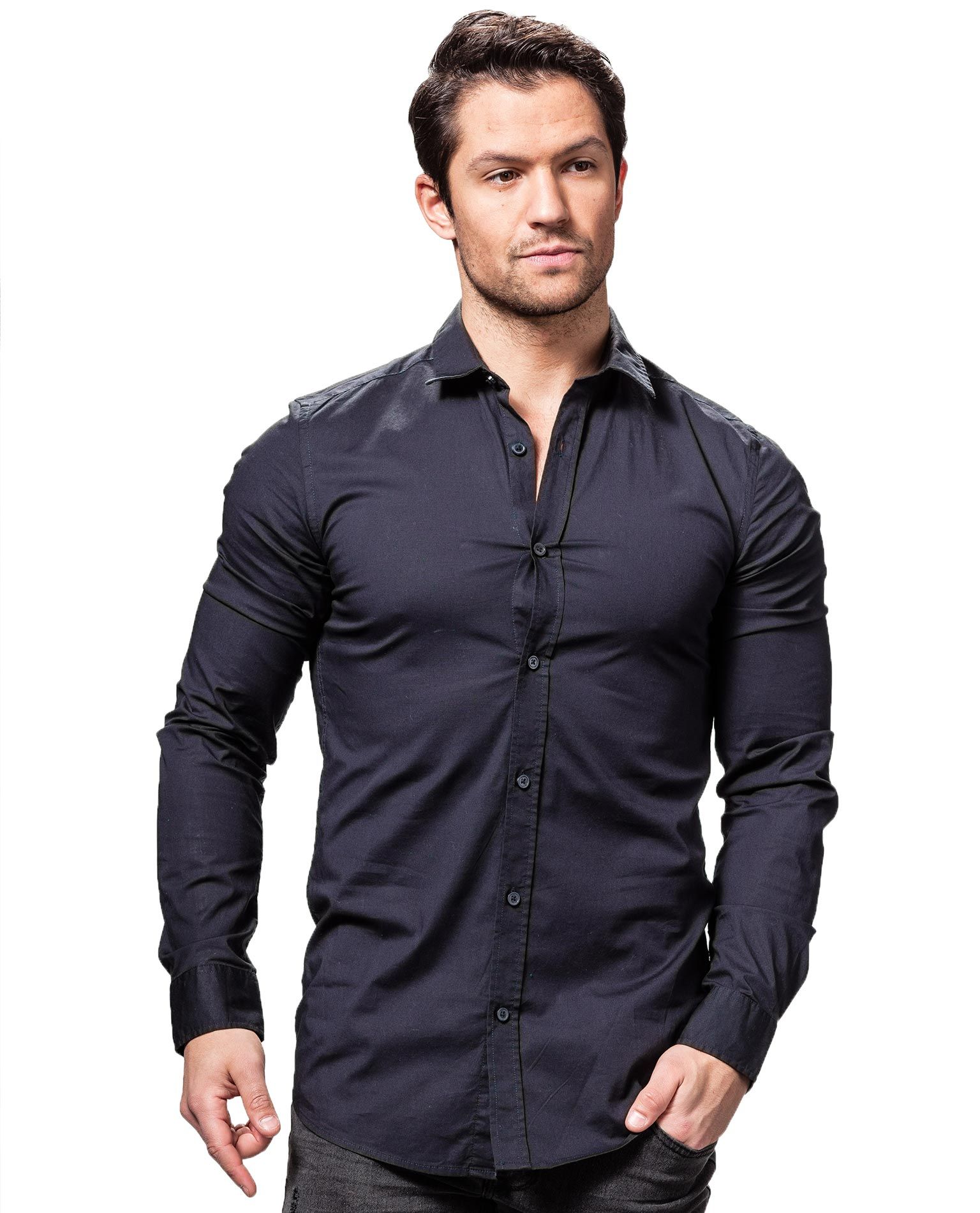 Alfredo Navy Only & Sons - 7080 - Dress Shirts - Jerone