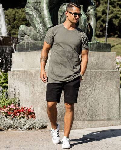 Pleat Raglan T-Shirt Olive Urban Classics