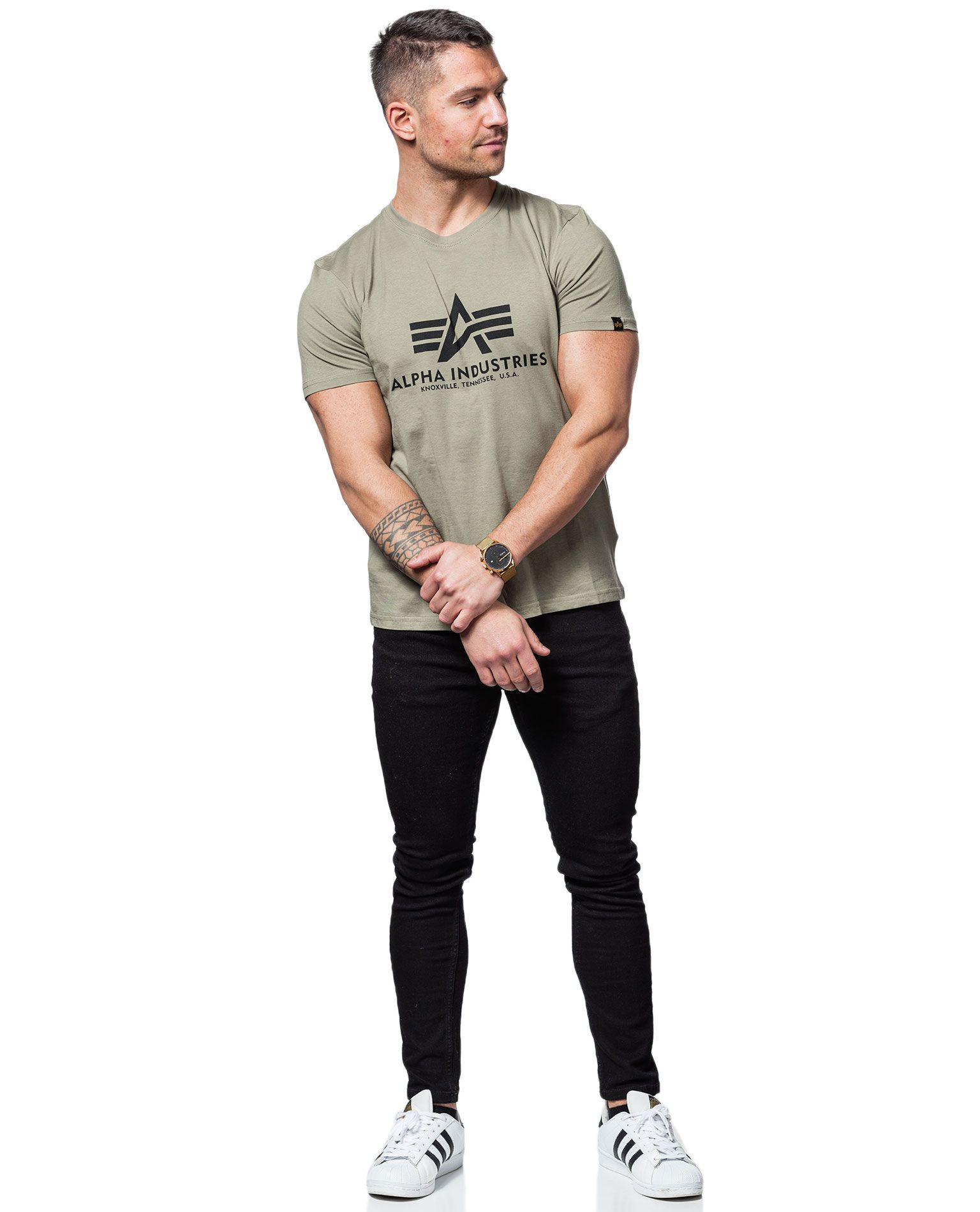 Basic T-Shirt Olive Alpha Industries