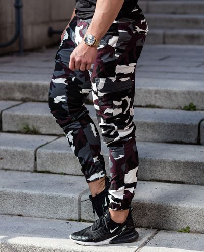 Camo Cargo Wine Snow Urban Classics