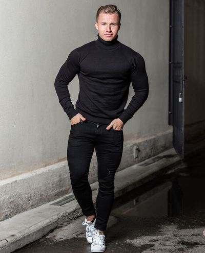 Eemil Knit Roll Black Jack & Jones Eemil Knit Roll Black Jack & Jones