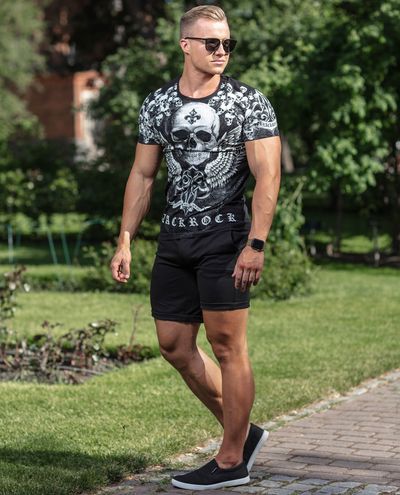 Skull Catch T-Shirt Black Jeel