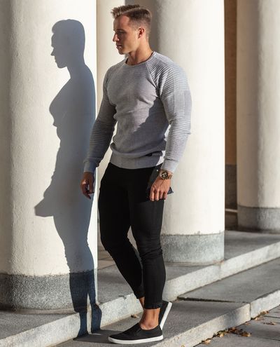 Bryan Knit Gray Rusty Neal