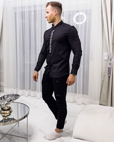 River Black Dress Shirt Jerone