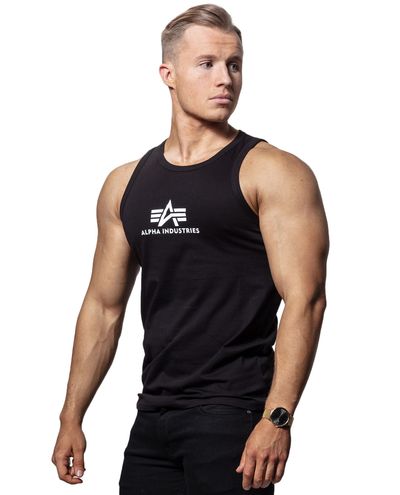 Basic Logo Tank Black Alpha Industries
