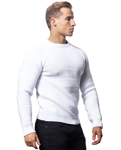 Borneo Knit White Rusty Neal Borneo Knit White Rusty Neal