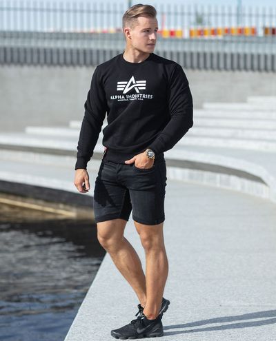 Basic Sweater Black Alpha Industries