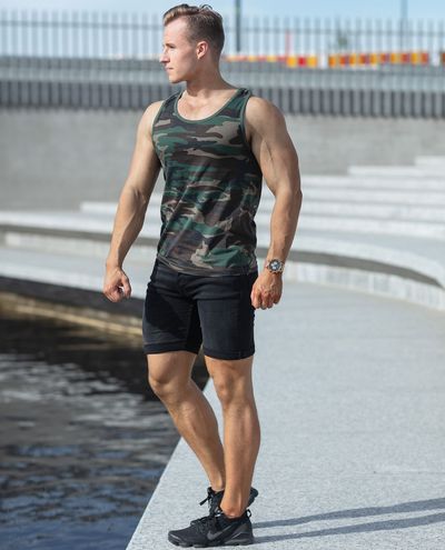 Steen Camo Woodland Tank Brandit