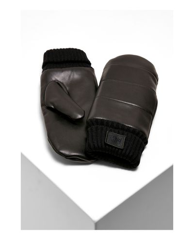 Puffer Imitation Leather Gloves Urban Classics