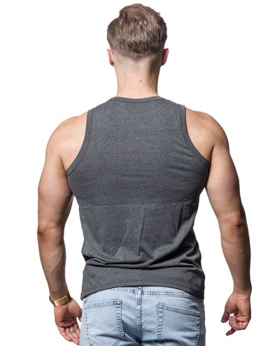 Basic Logo Tank Charcoal Alpha Industries