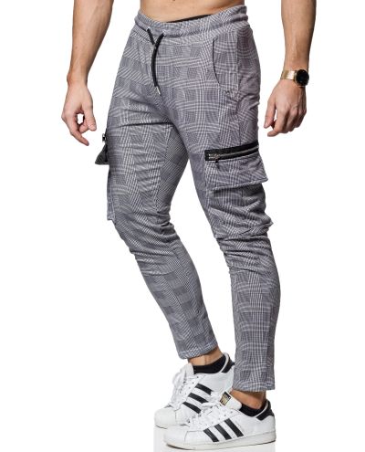 Nicklas Patterned Pants Gray Jerone