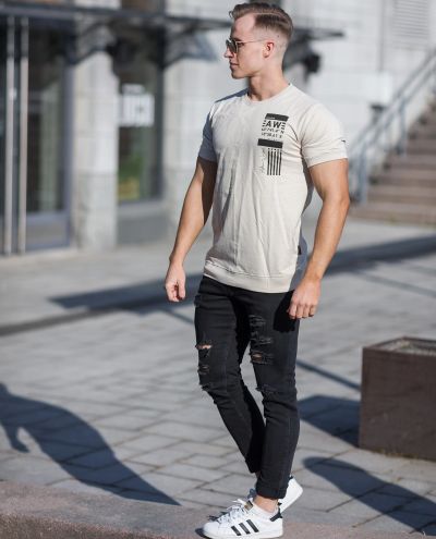 Obvious Looser T-Shrit Beige Adam Walker