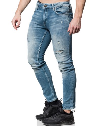 Loom Wash Blue Denim Jeans L32 Only & Sons