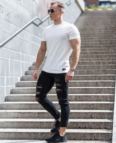 Centre T-Shirt Natural White Björn Borg
