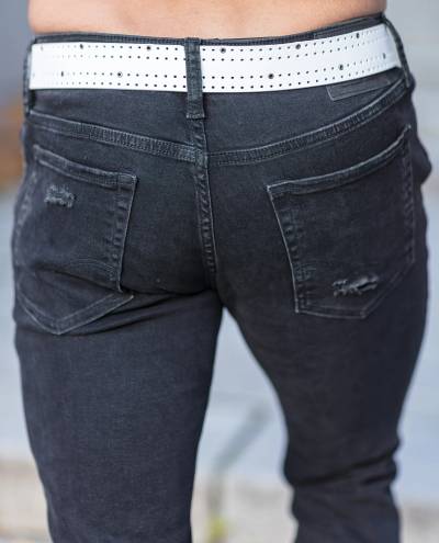 Oliver Leather Belt White Rusty Neal