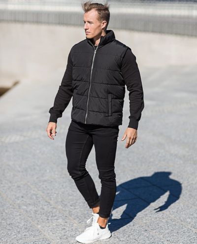 Melvin Quilted Vest Black Only & Sons