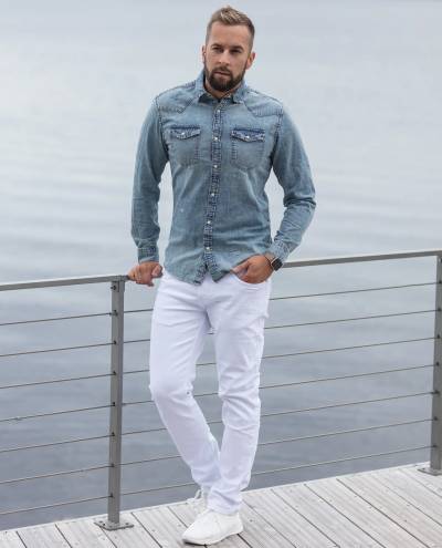 James Denim Shirt Blue Jack & Jones