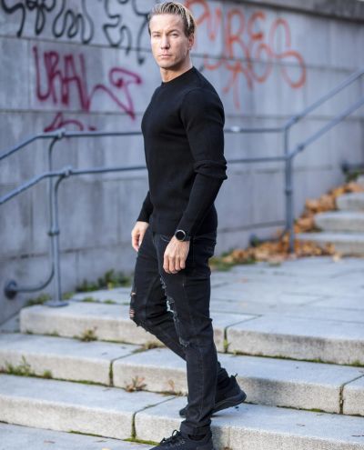 Phil Structure Knit Black Only & Sons