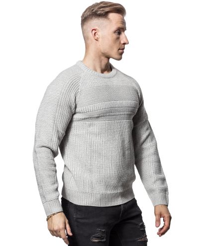 Power Knit Crew Neck Light Grey Jack & Jones