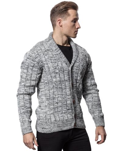 Knit Cardigan Gray Carisma