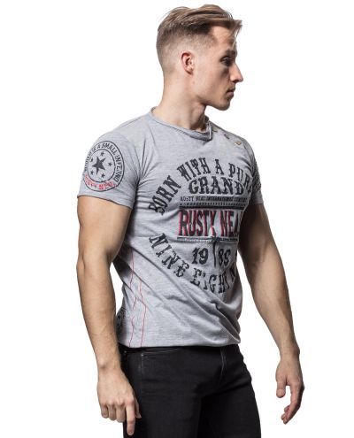 Born With A Purpose Gray T-Shirt Rusty Neal