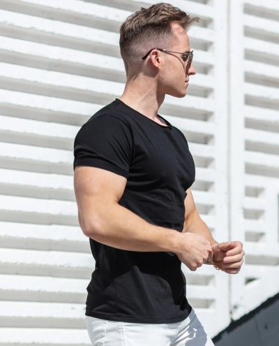 Basic Tee O-Neck Black Jerone