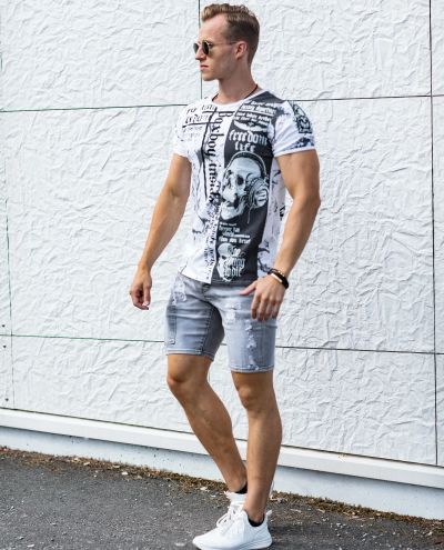 Department White T-Shirt Printed Jerone
