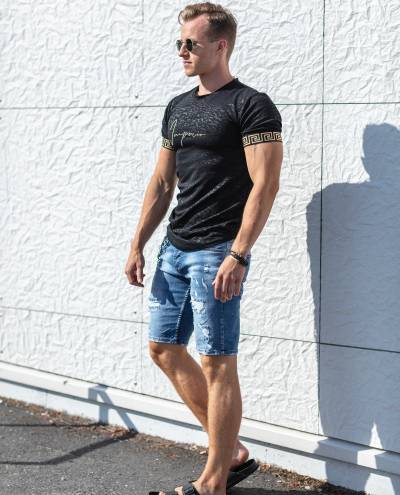 Imperio Golden Details T-Shirt Black Jerone Imperio Golden Details T-Shirt Black Jerone