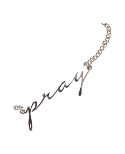 Pray Necklace Silver Mister Tee