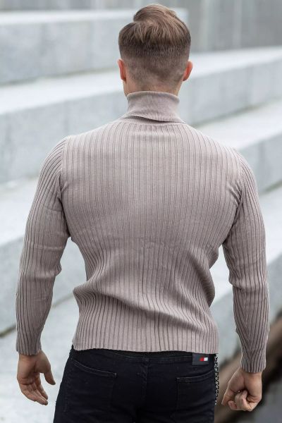 Semi Shine Elastic Polo Knitted Shirt Jerone