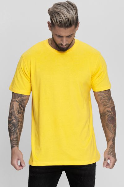 Yellow Solid T-Shirt Jerone
