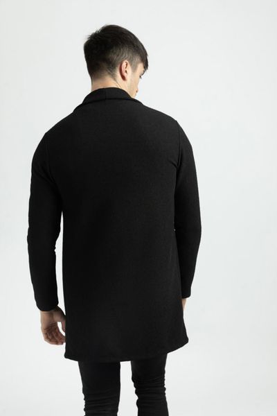Stylish Open Knit Black FRILIVIN
