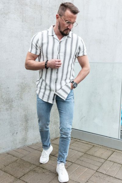 Textured Short Sleeve Shirt CARISMA Textured Short Sleeve Shirt CARISMA