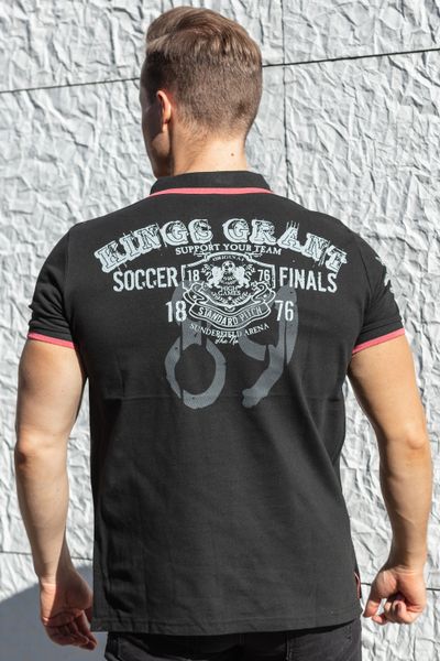 Kings Grant Polo Shirt Black Rusty Neal Kings Grant Polo Shirt Black Rusty Neal