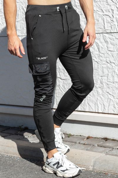 Flex Style Street Collegepants Black Jerone