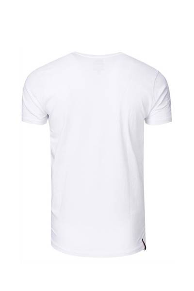 White V-Neck Button Shirt Rusty Neal