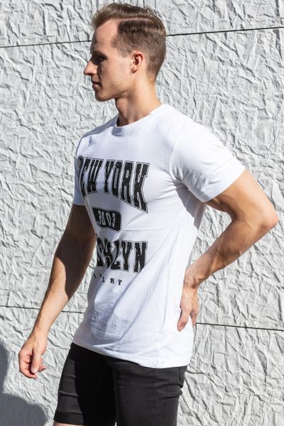 Brooklyn White T-Shirt Mister Tee