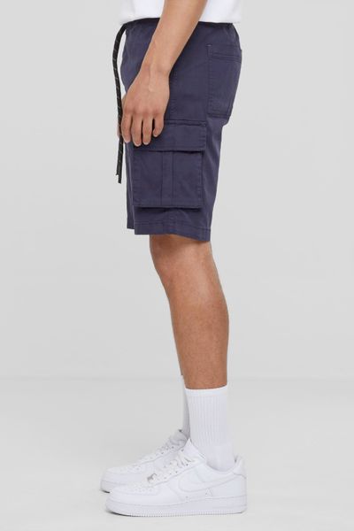 Navy Drawstring Cargo Shorts Urban Classics