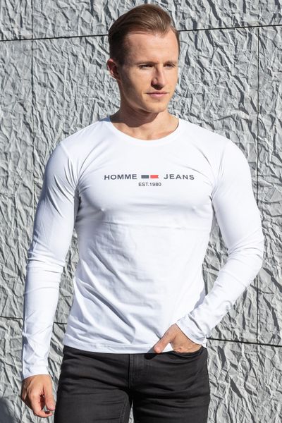 Sean White Elastic Longsleeve Text Print Jerone Sean White Elastic Longsleeve Text Print Jerone